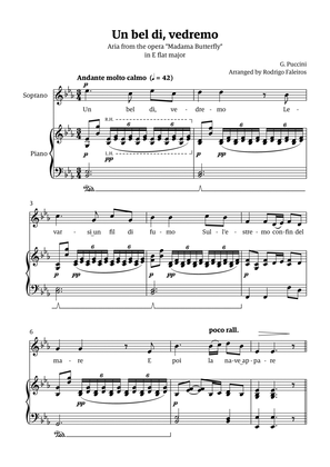 Un Bel Di Vedremo (from Madama Butterfly) - for Soprano - in Eb major