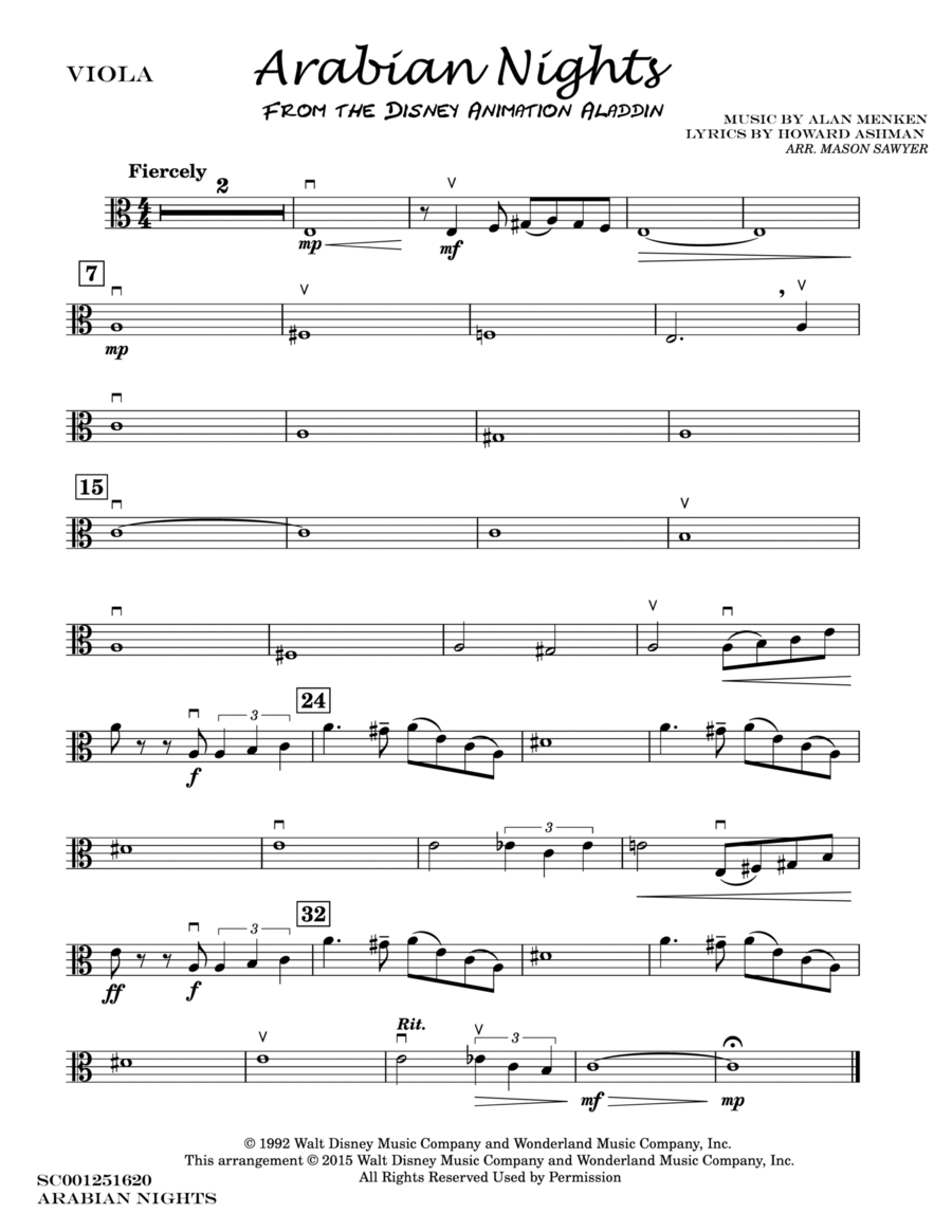 Book cover for Arabian Nights - Score Only