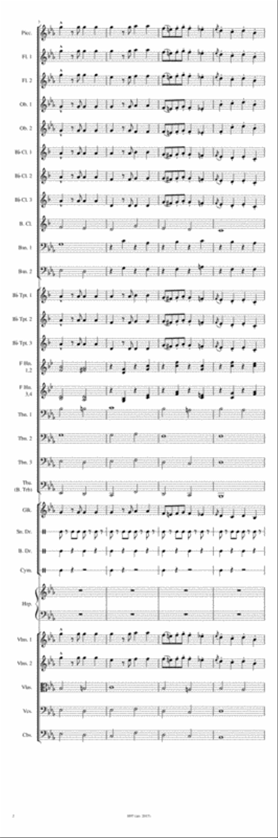 Stars and Stripes Forever Stars and Stripes Forever Full Orchestra scores gallery preview page 2