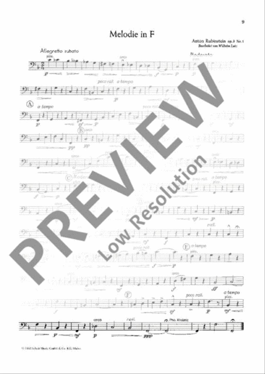 Unterhaltungskonzert Double Bass scores gallery preview page 10