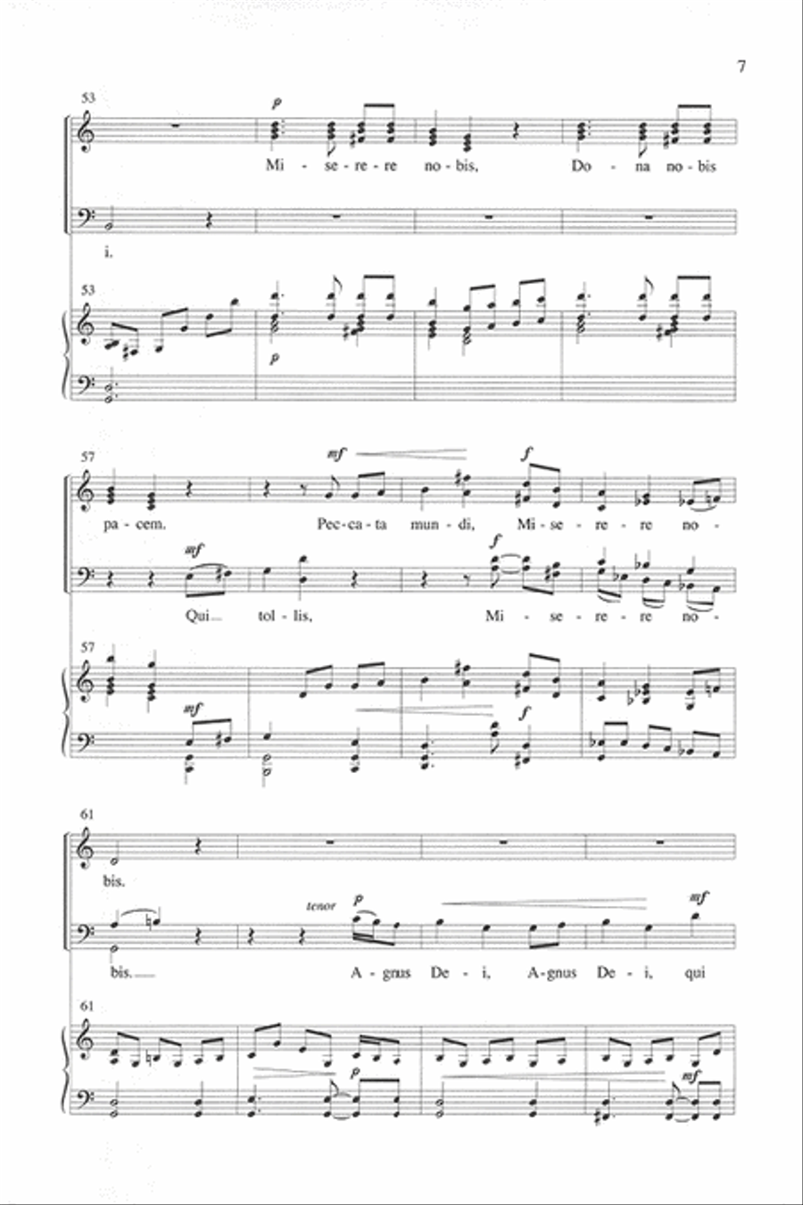 Agnus Dei - SATB 4-Part scores gallery preview page 6