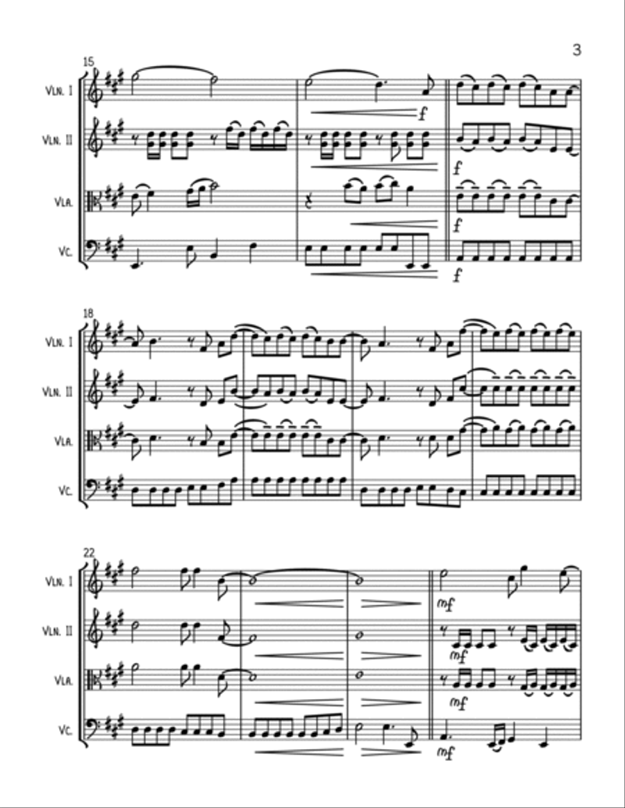 The Universal String Quartet scores gallery preview page 3