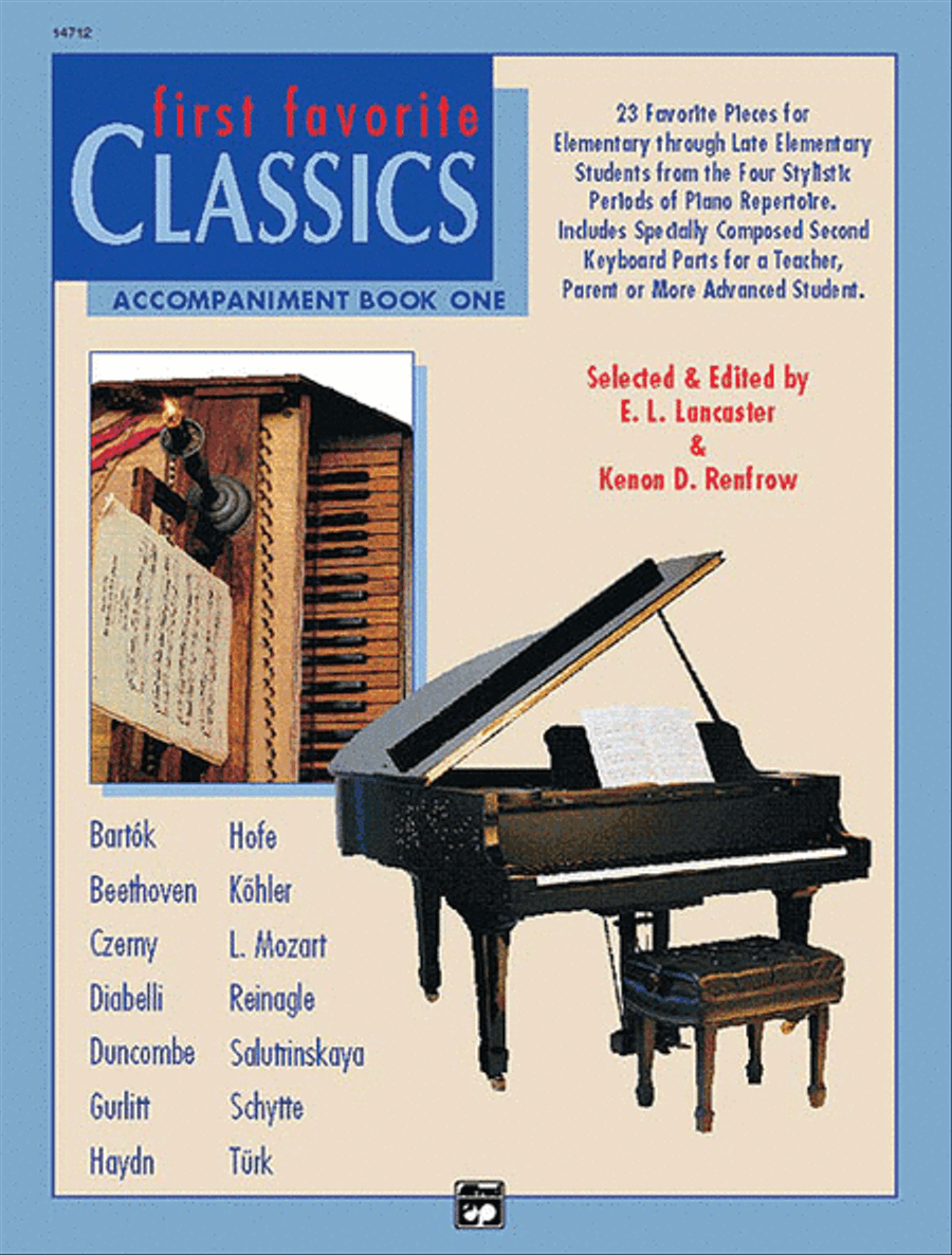 First Favorite Classics: Accompaniment, Book 1 Easy Piano scores gallery preview page 1