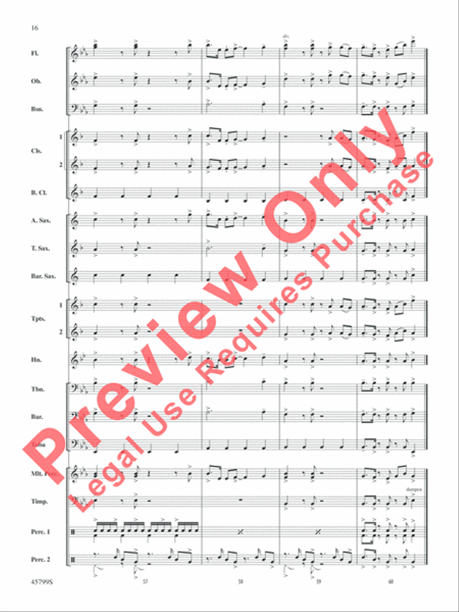 Go Big or Go Home Go Big or Go Home Concert Band scores gallery preview page 16