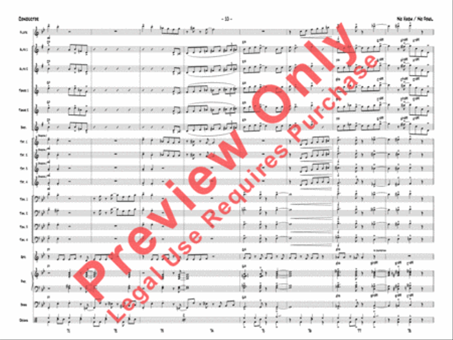 No Harm / No Fowl No Harm / No Fowl Jazz Ensemble scores gallery preview page 13