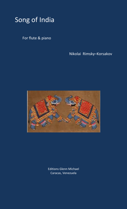 Book cover for Rimsky Korsakov Song of India for flute & piano