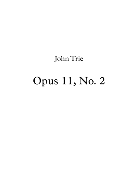 Opus 11, No. 2 image number null