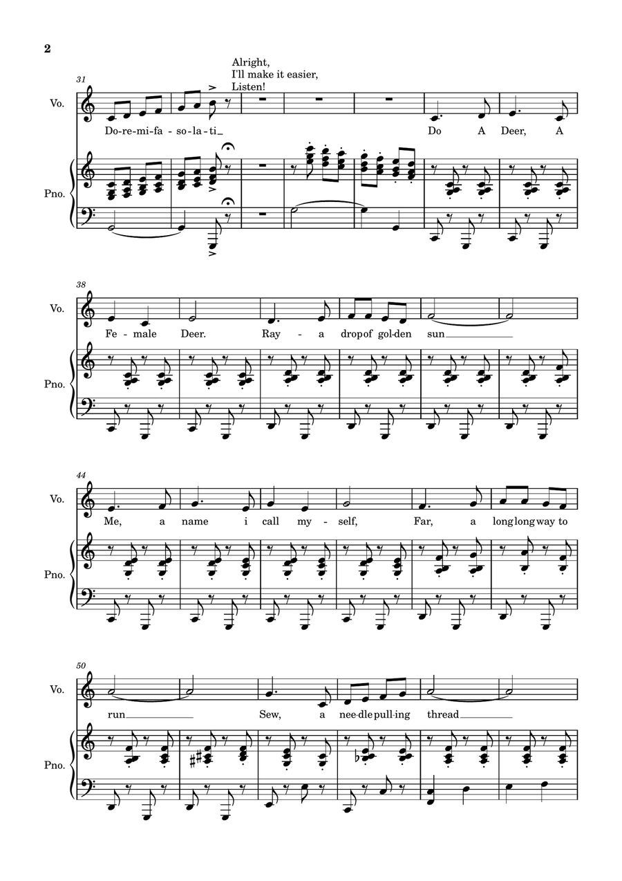 Do-Re-Mi Do-Re-Mi Piano, Vocal scores gallery preview page 2