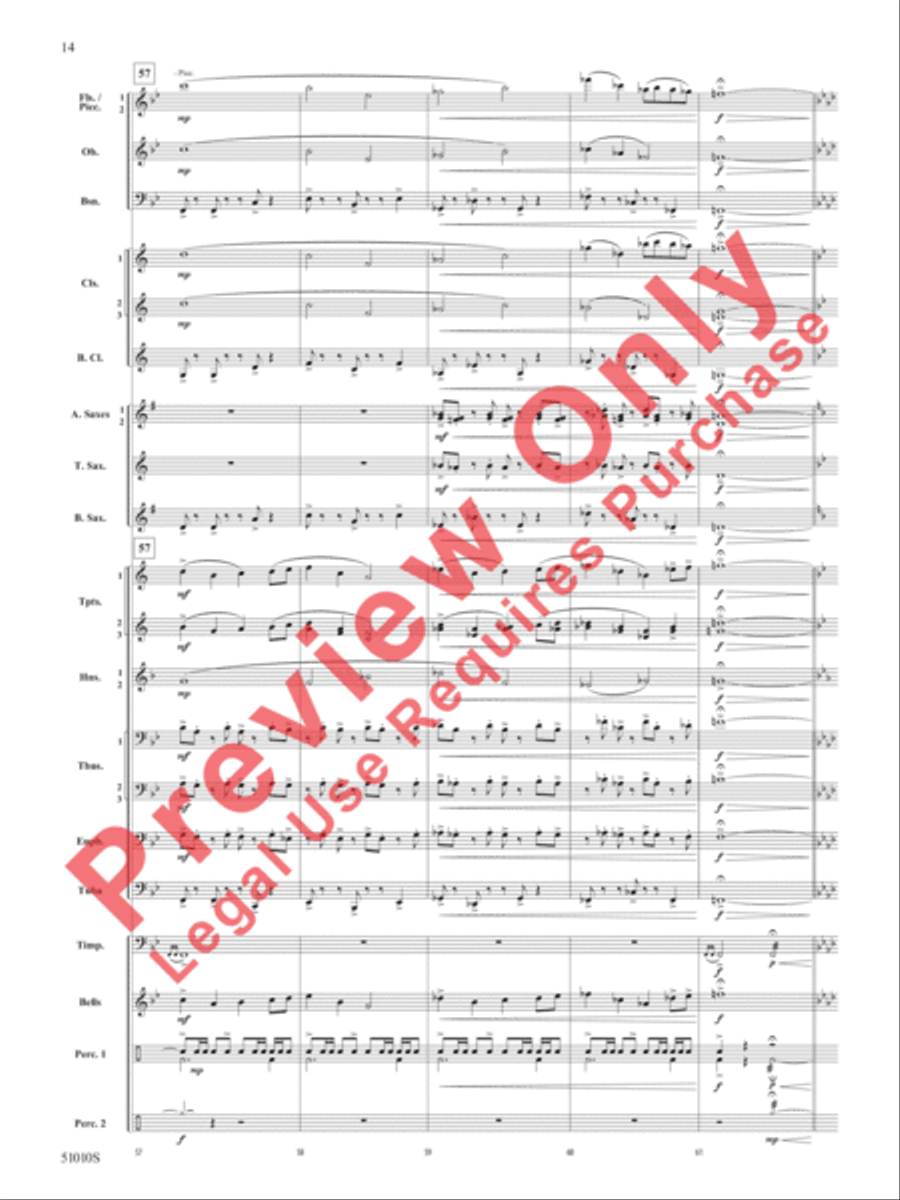 Sentinel Concert Band scores gallery preview page 15