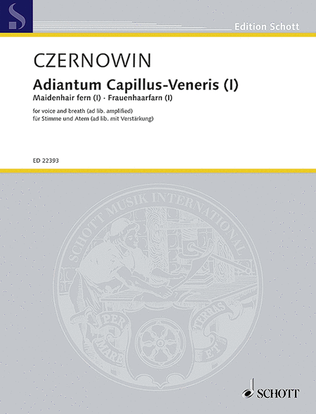 Book cover for Adiantum Capillus-Veneris I (Maidenhair fern I)