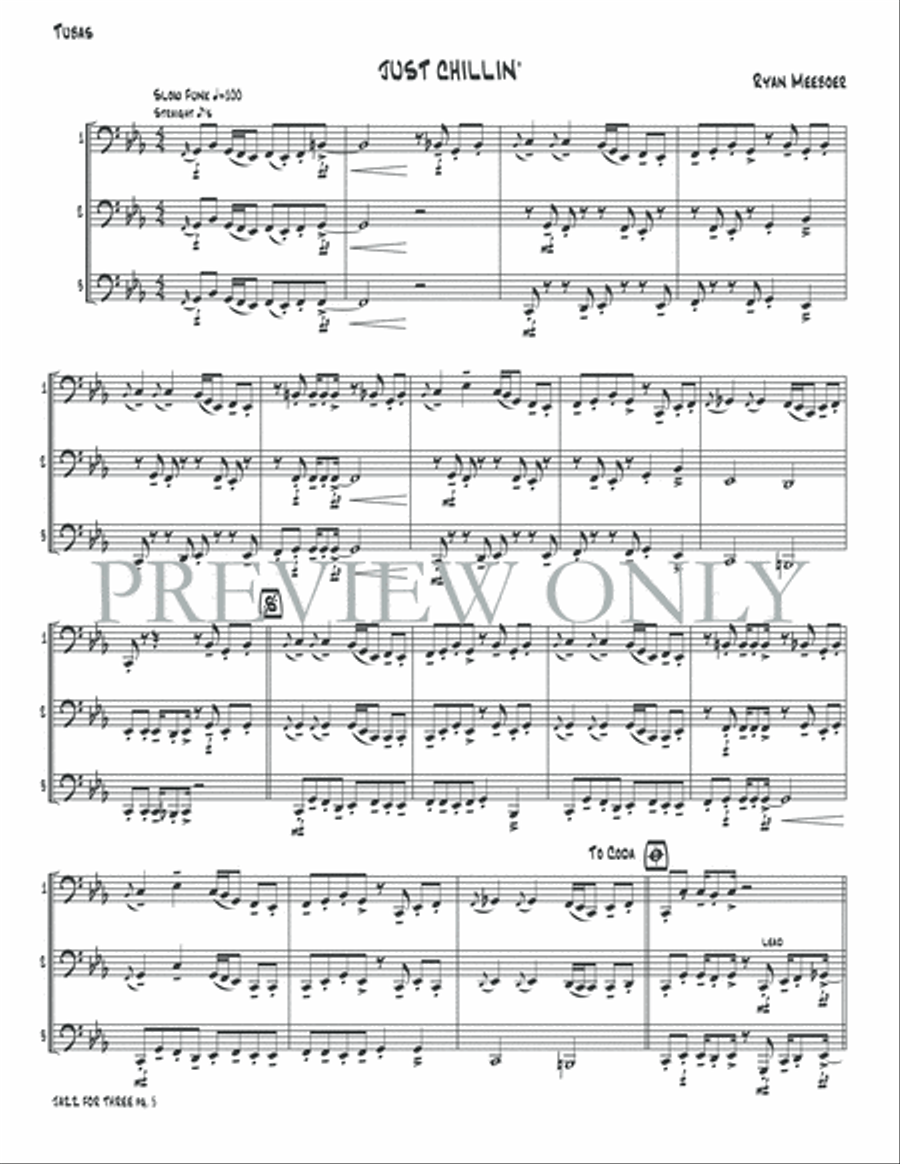 Jazz for Three Small Ensemble scores gallery preview page 7