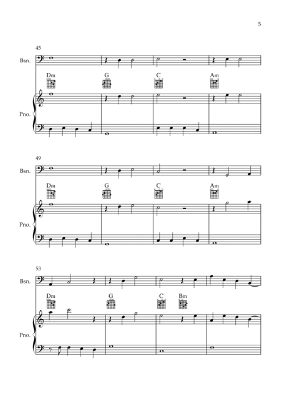 Flowers Bassoon scores gallery preview page 5