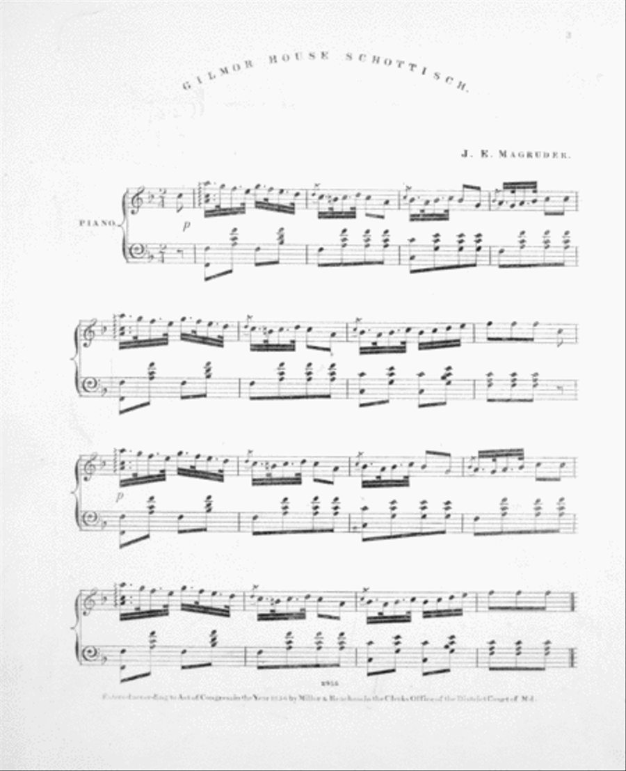 Gilmore House Schottisch Piano Solo scores gallery preview page 2