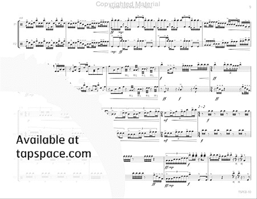 Eight on 3 and Nine on 2 Percussion scores gallery preview page 14