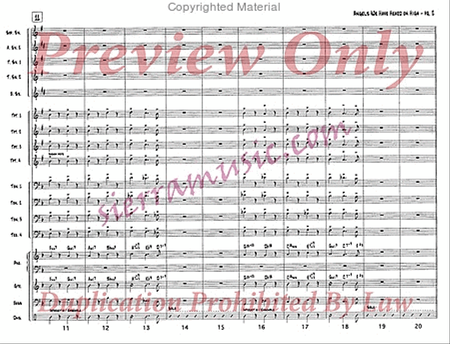 Angels We Have Heard On High Jazz Ensemble scores gallery preview page 3