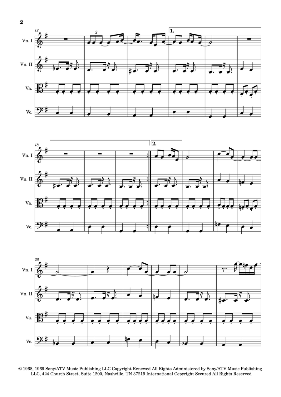 Blackbird String Quartet scores gallery preview page 2