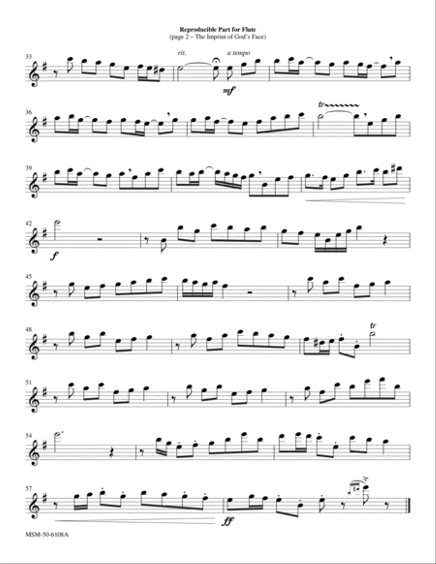 The Imprint of God's Face Choir scores gallery preview page 2