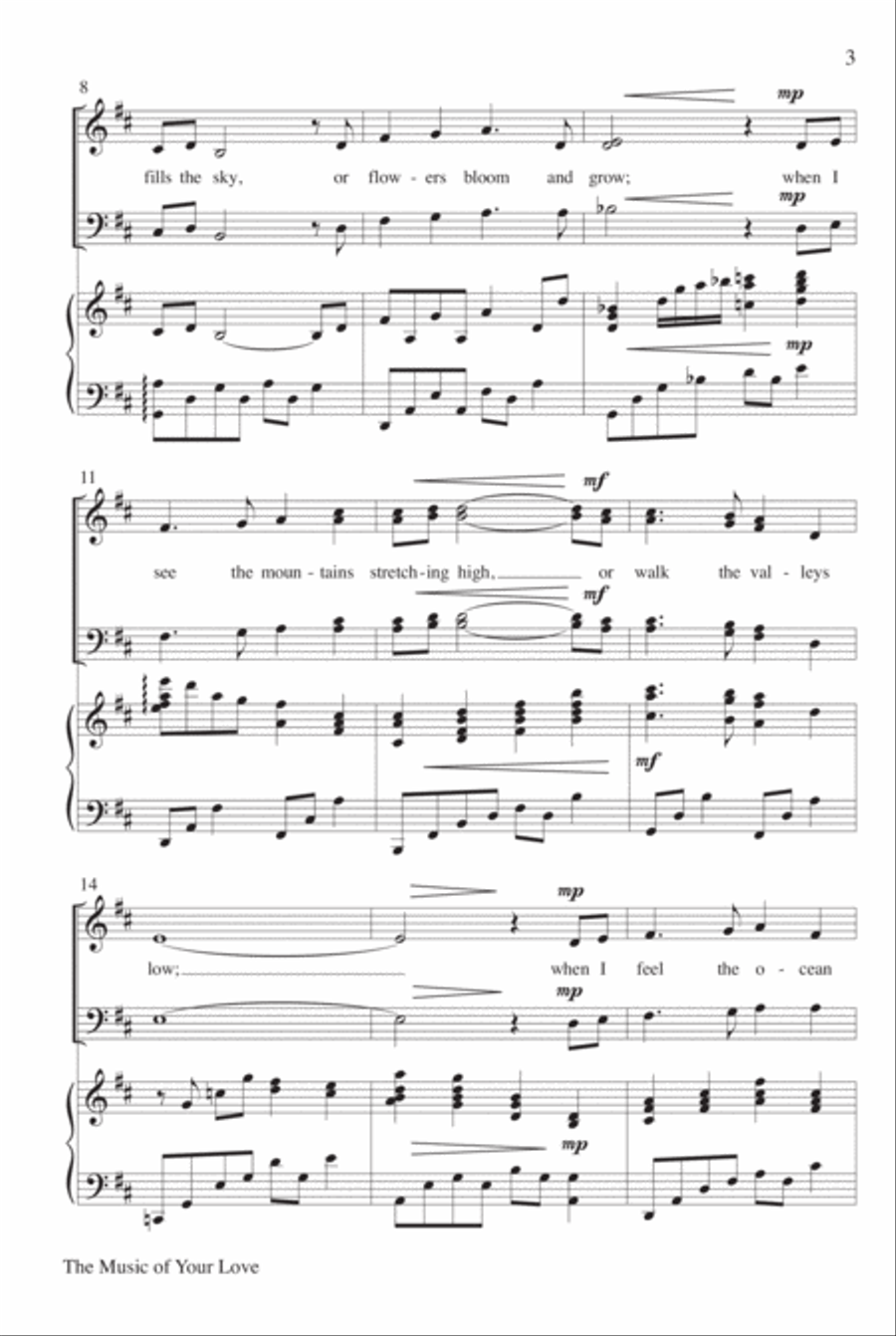 The Music of Your Love 4-Part scores gallery preview page 4