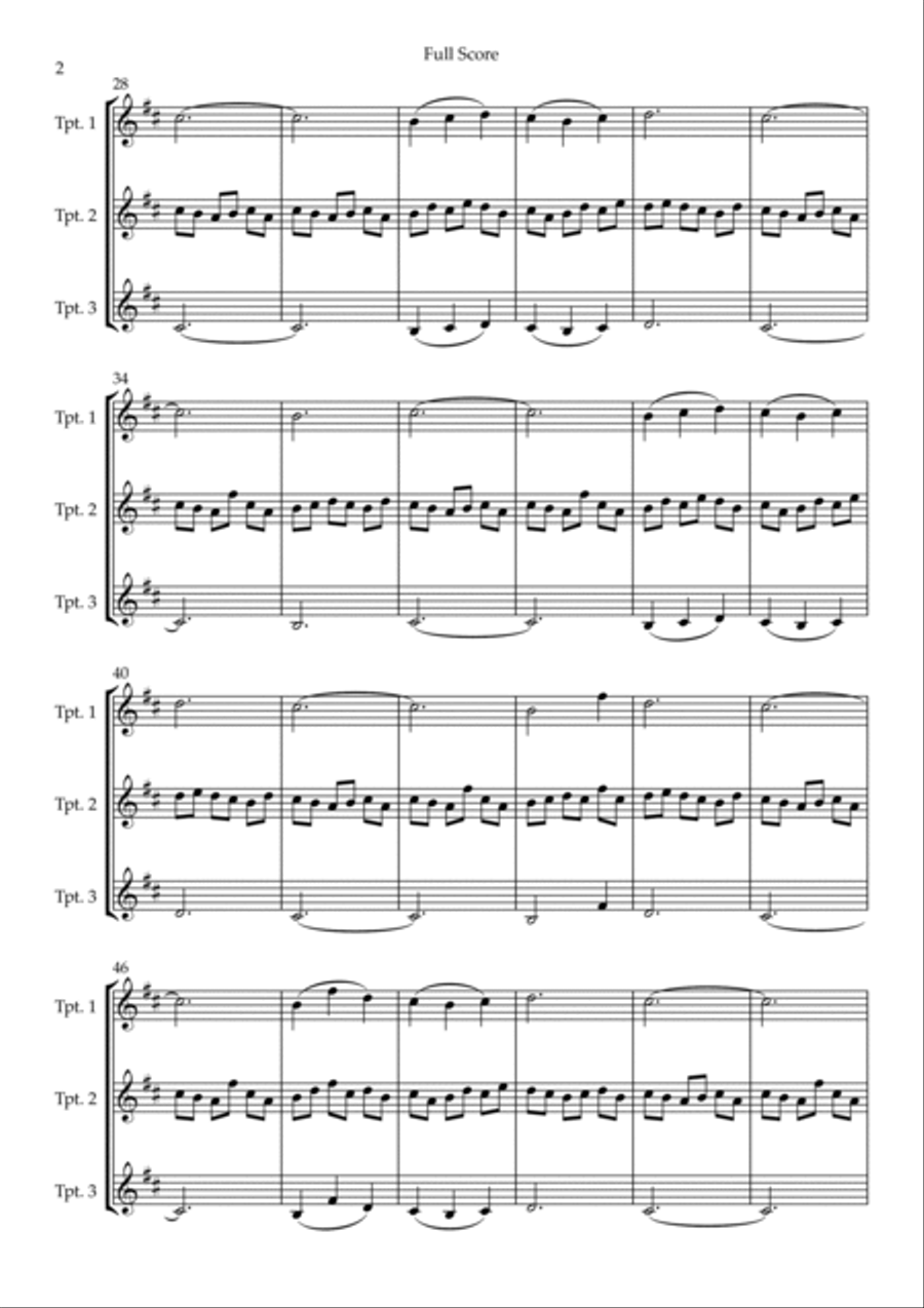 Cornfield Chase Trumpet Trio scores gallery preview page 2
