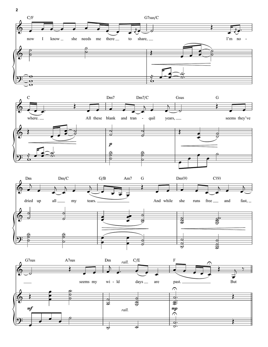 I Miss The Mountains (from Next to Normal) Voice scores gallery preview page 2