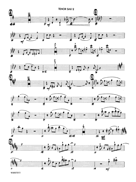 Mack the Knife (from The Threepenny Opera): 2nd B-flat Tenor Saxophone