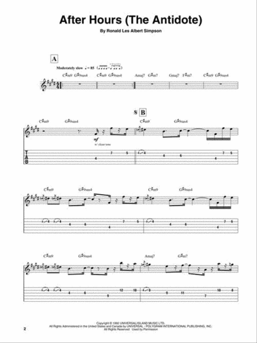 Smooth Jazz Electric Guitar scores gallery preview page 4