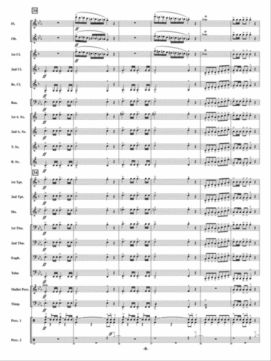 Christmas Can-Can Christmas Can-Can Concert Band scores gallery preview page 7