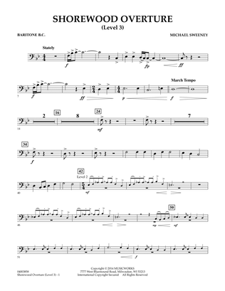 Shorewood Overture (for Multi-level Combined Bands) - Baritone B.C. (Level 3)