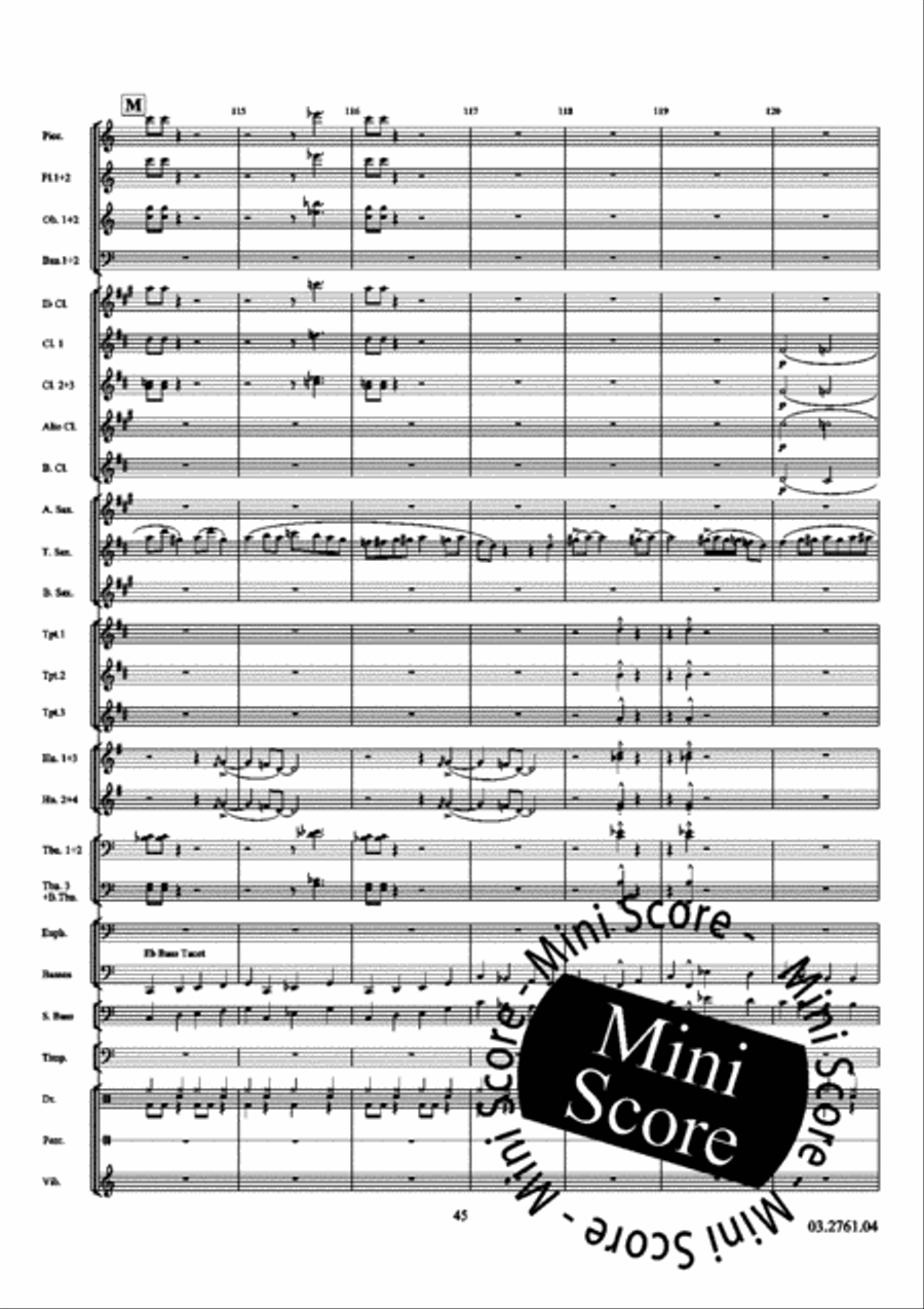All Blue All Blue Concert Band scores gallery preview page 51