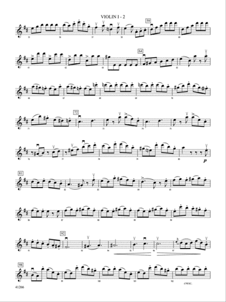 Adagio and Presto: 1st Violin String Orchestra scores gallery preview page 2