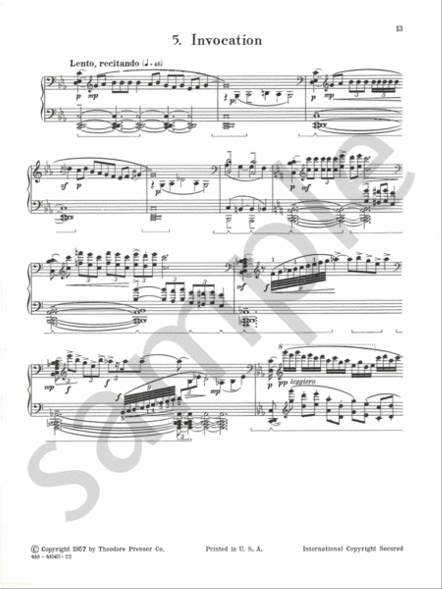 Eight Pieces For Piano Chamber Music scores gallery preview page 7