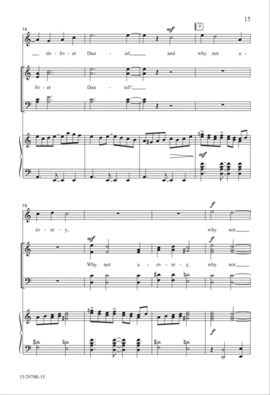 Didn't My Lord Deliver Daniel? 4-Part scores gallery preview page 15