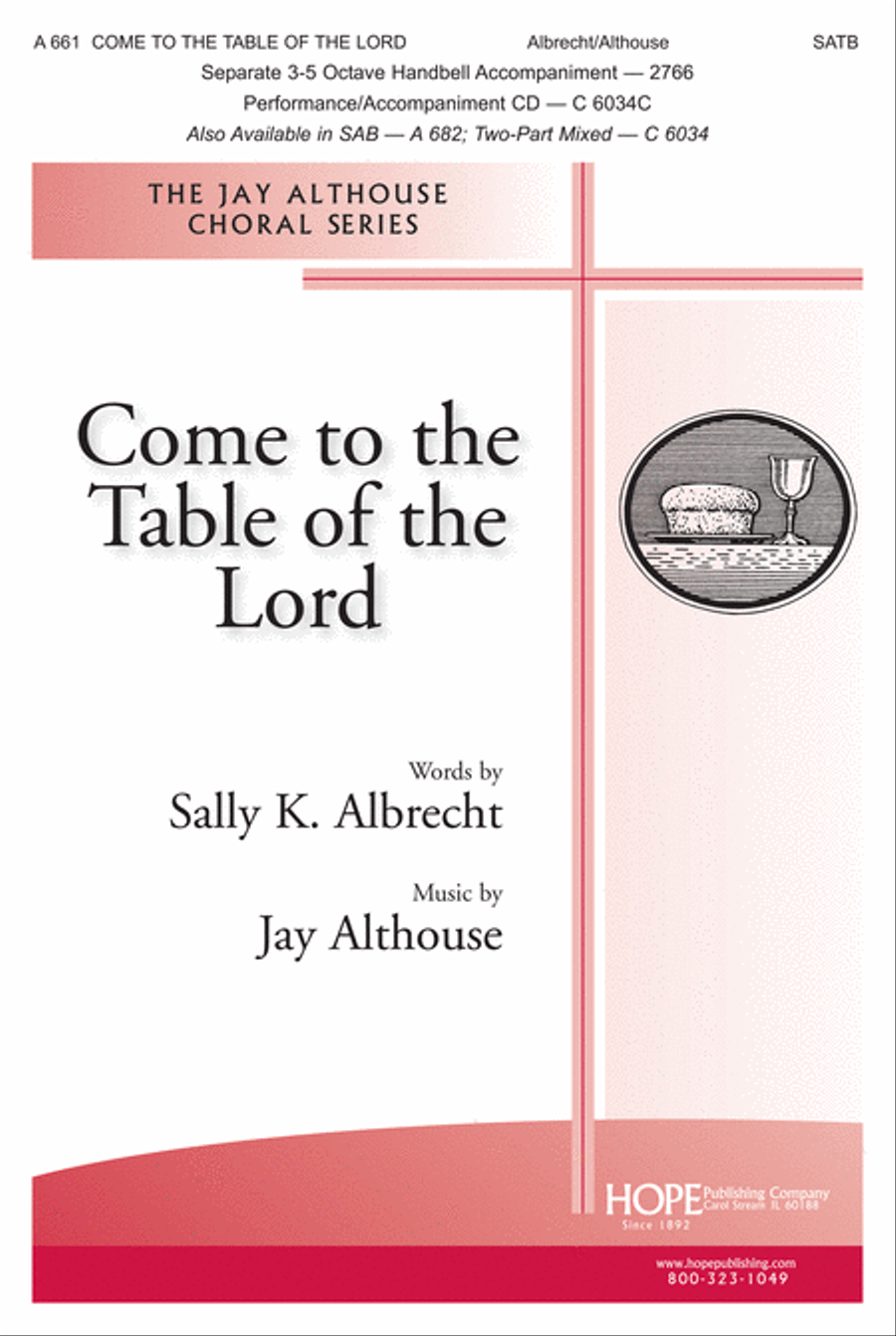 Book cover for Come to the Table of the Lord