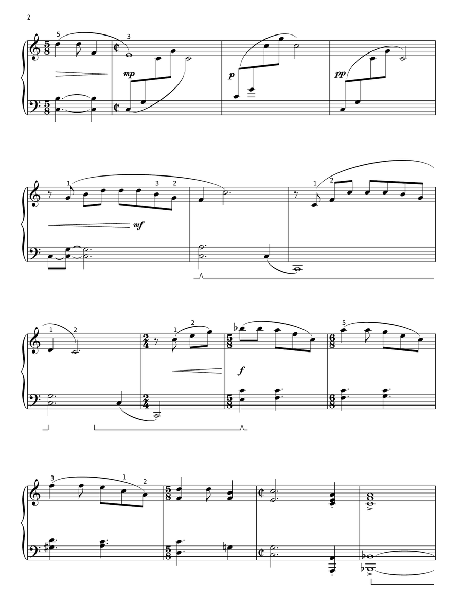 Mountain Dance (arr. Phillip Keveren) Piano Solo scores gallery preview page 2