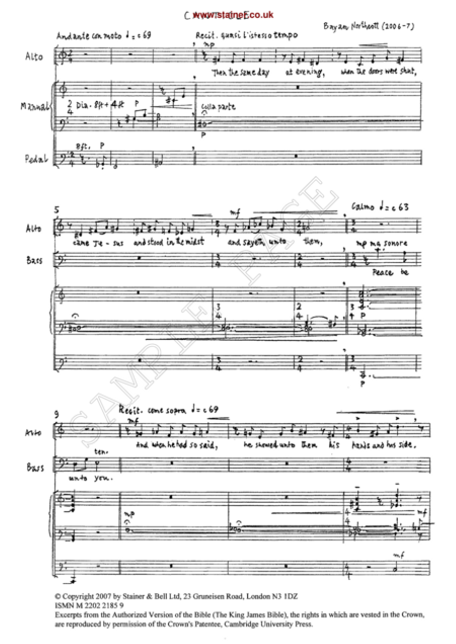 Canticle: The Doubting of Thomas Choir scores gallery preview page 4