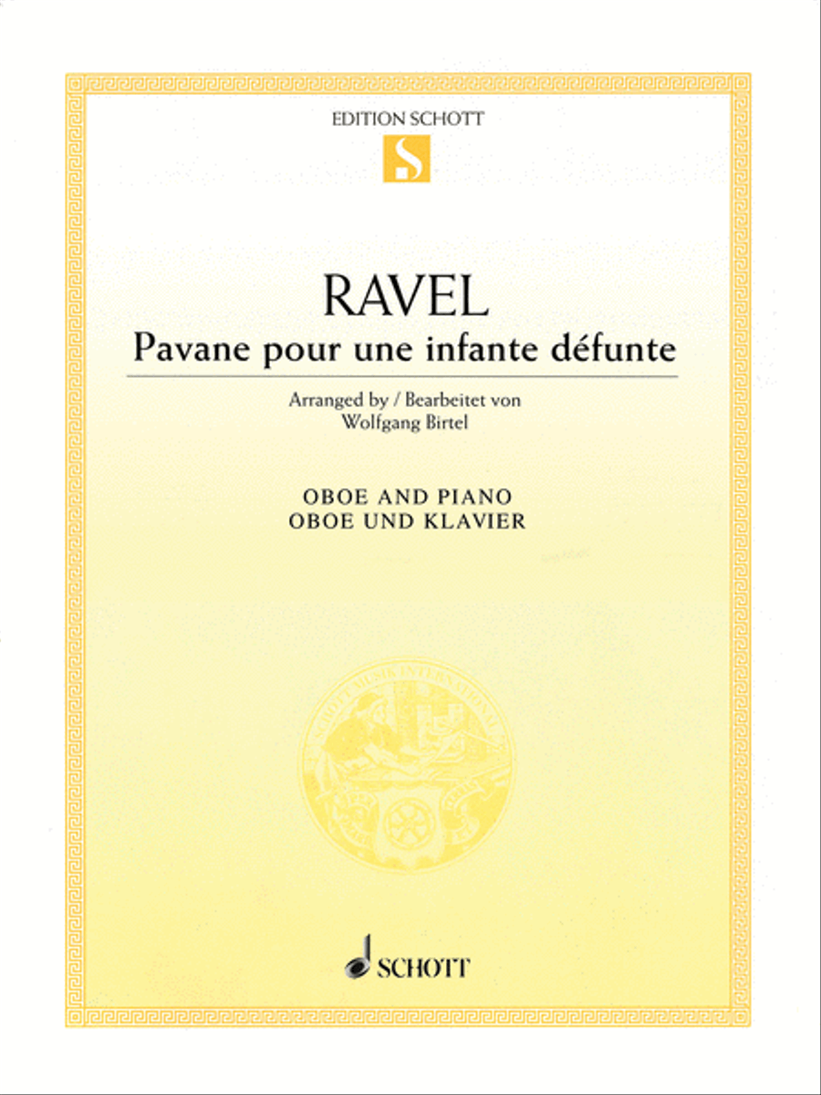 Pavane pour une infante defunte Piano Accompaniment scores gallery preview page 1