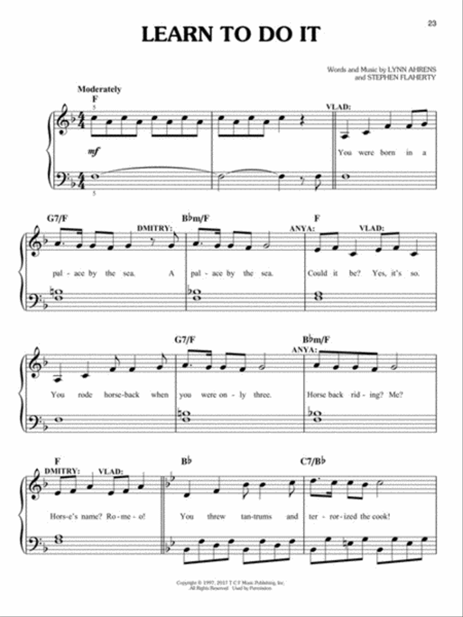 Anastasia Voice scores gallery preview page 7