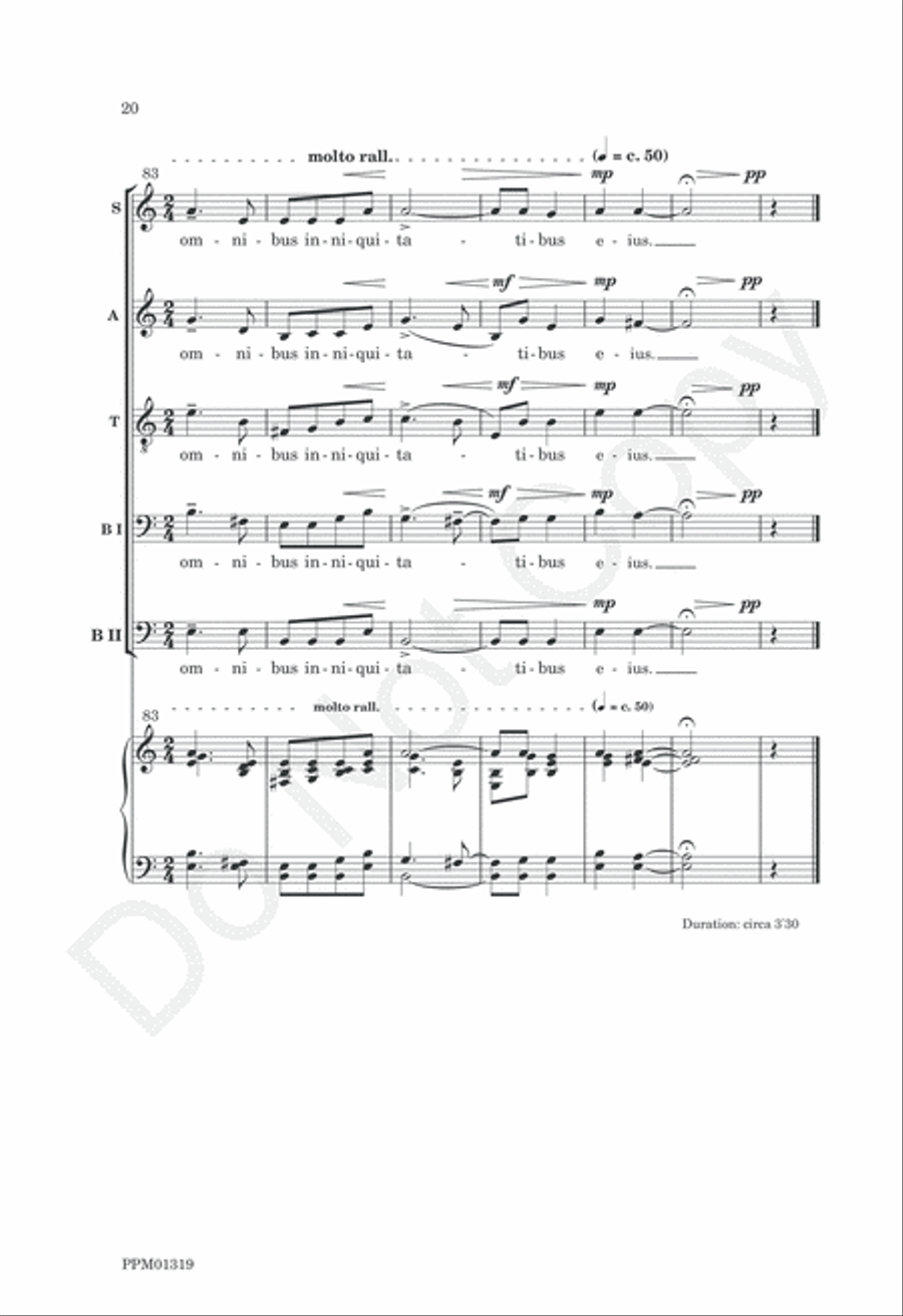 De Profundis A Cappella scores gallery preview page 23