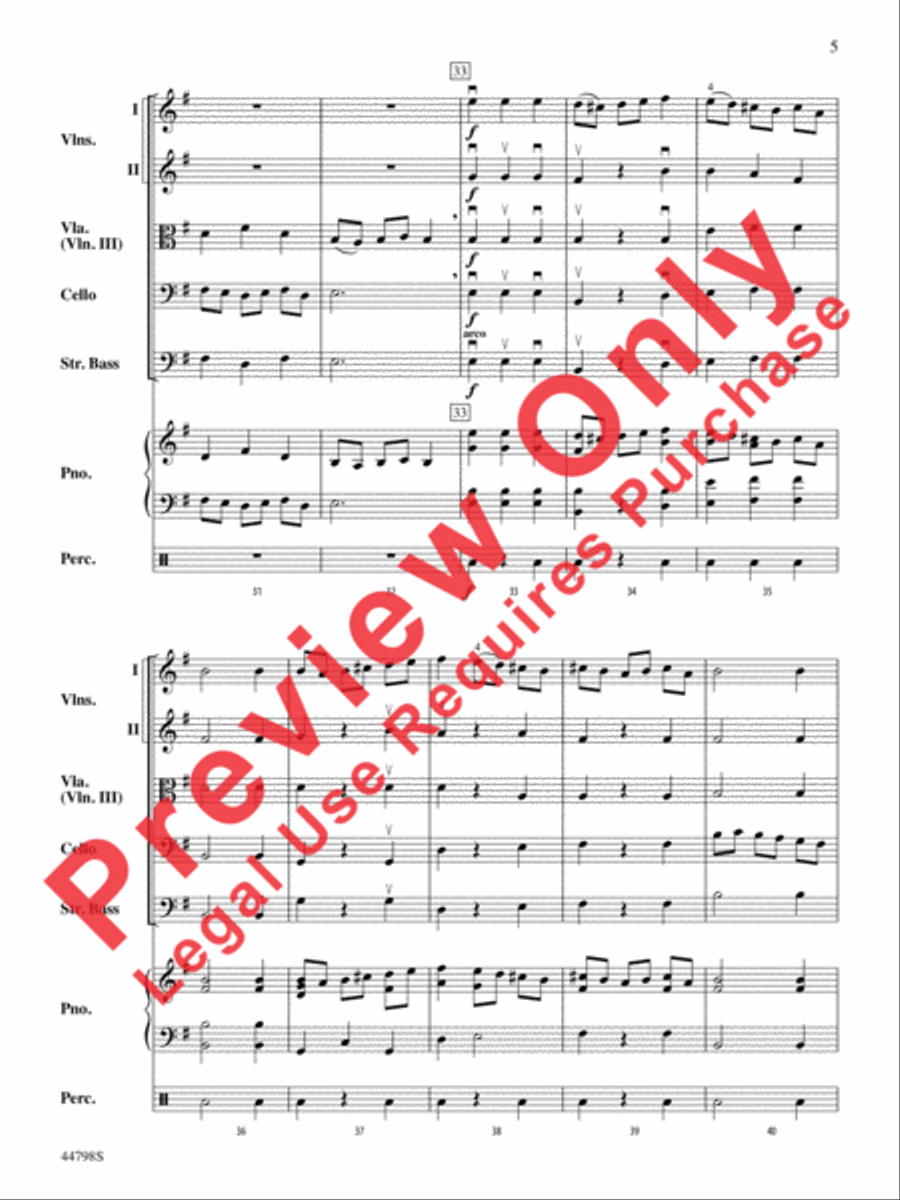 French Dance French Dance String Orchestra scores gallery preview page 14