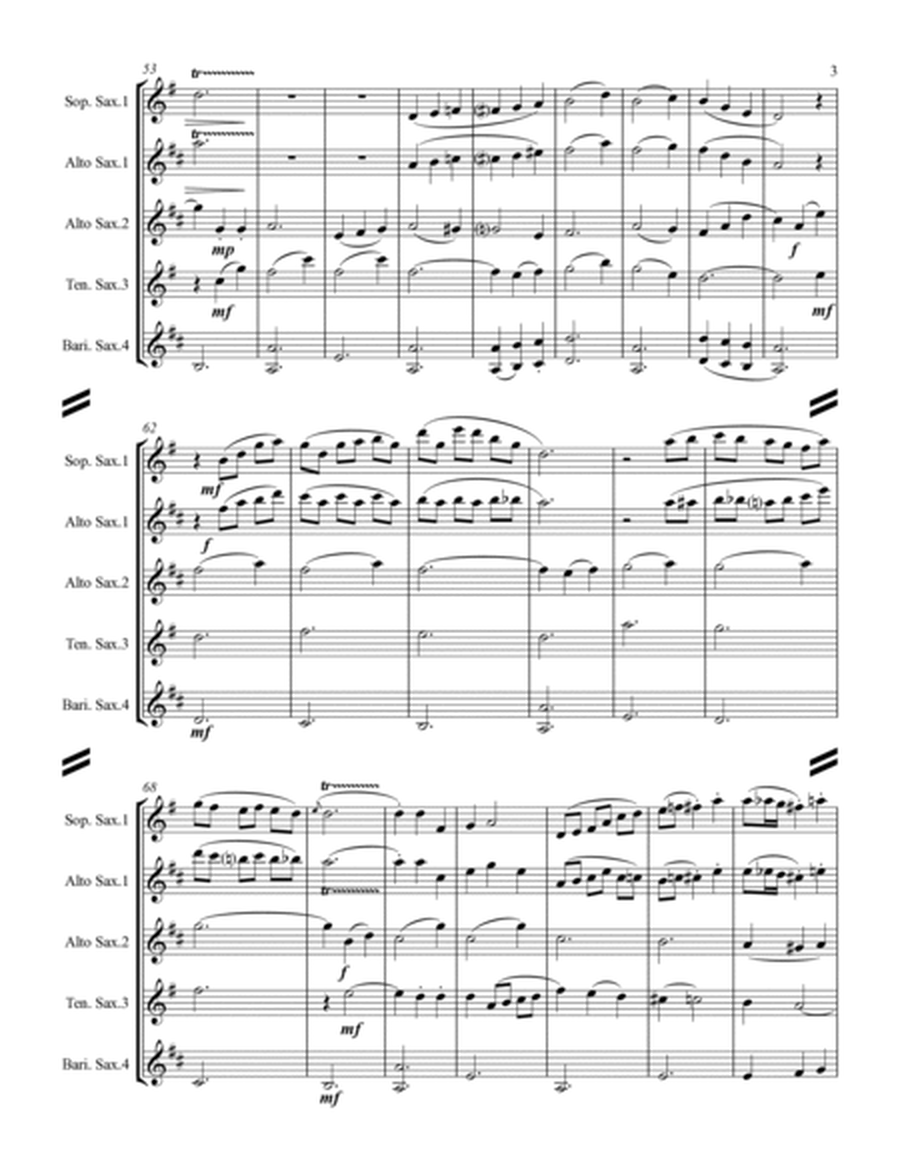 German Waltz (Oktoberfest) Medley (for Saxophone Quartet SATB or ATTB) image number null