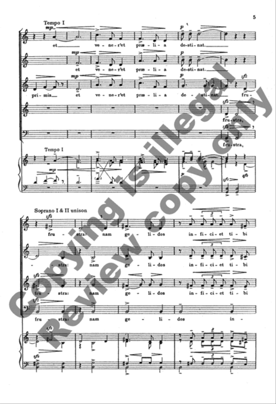 O fons Bandusiae, splendidior vitro SSATBB scores gallery preview page 4