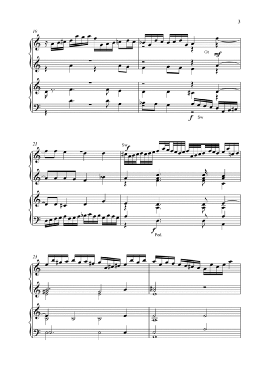 Ecce Dominus Veniet (Organ Duet) Organ Solo scores gallery preview page 3