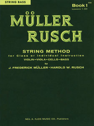 Book cover for Muller-Rusch String Method Book 1 - String Bass