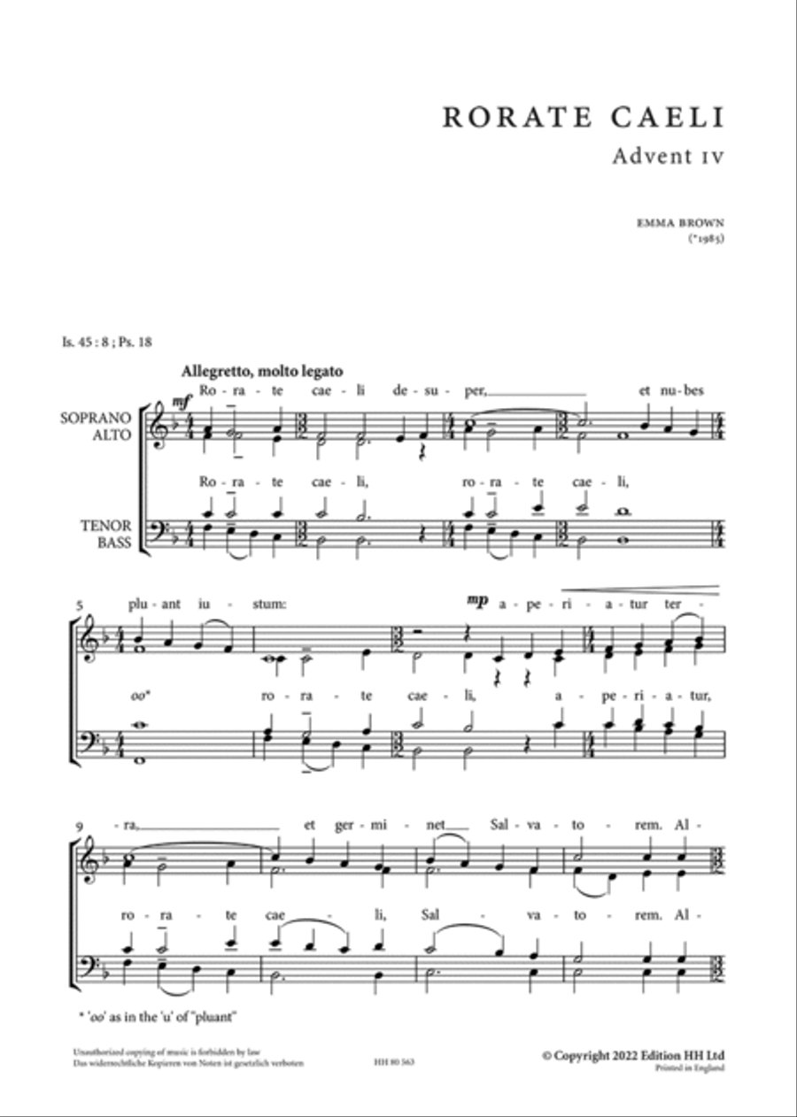 Rorate caeli 4-Part scores gallery preview page 2