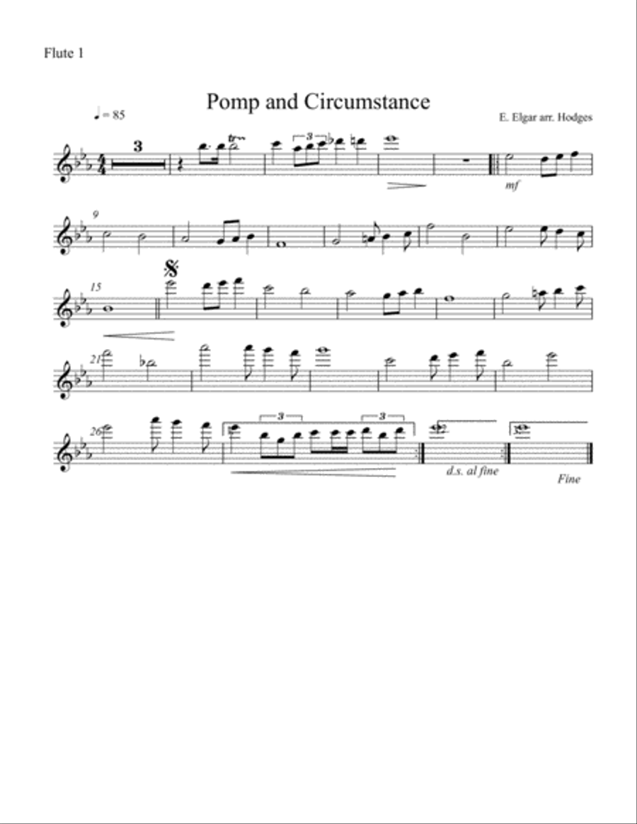 Pomp and Circumstance - Elgar arr. Hodges Concert Band scores gallery preview page 5