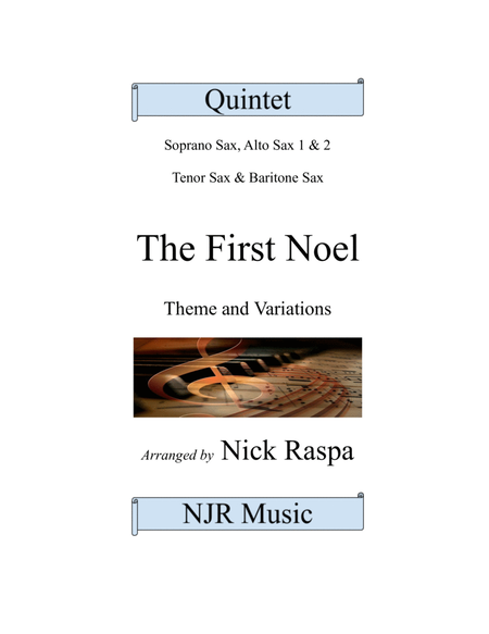 The First Noel - Variations for Sax Quintet (SAATB) Full Set image number null