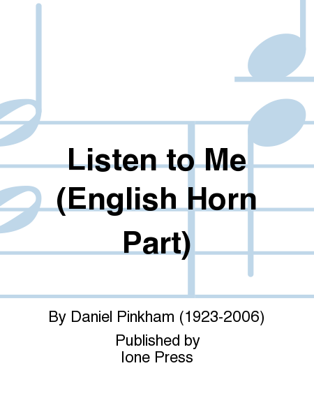 Listen to Me (English Horn Part)