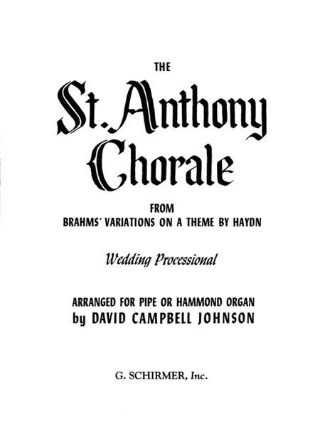 St. Anthony Chorale (from Variations on a Theme by Haydn)