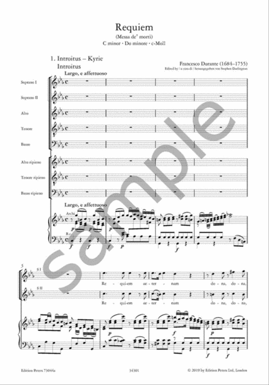Requiem (Messa de' morti) in C minor (Vocal Score) SA scores gallery preview page 9