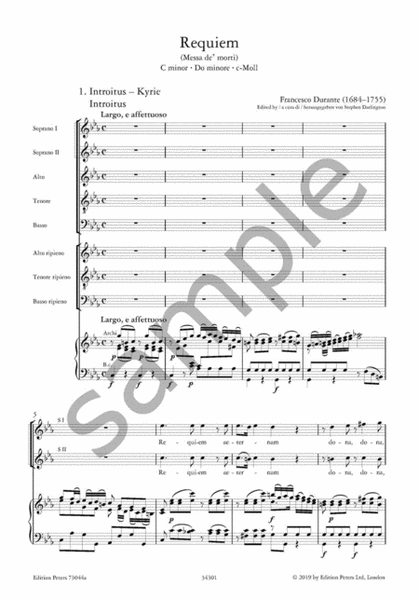 Requiem (Messa de' morti) in C minor (Vocal Score)
